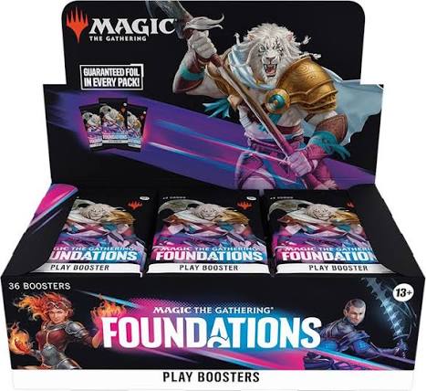 Magic the Gathering Foundations: Play Booster Display of 36 Packs of 14 Cards, English
